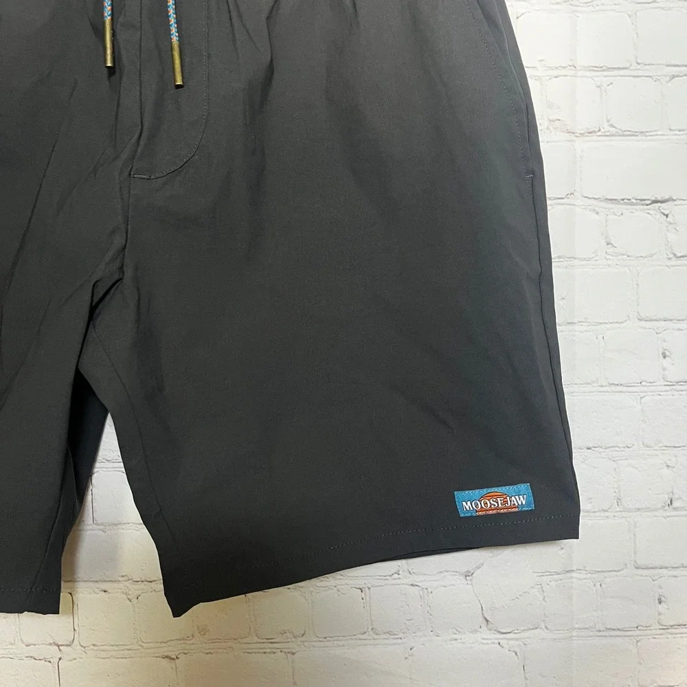 Moosejaw Men Charcoal Grey The Moosejaw‎ Short Recycled Nylon Stretch Hiking Med